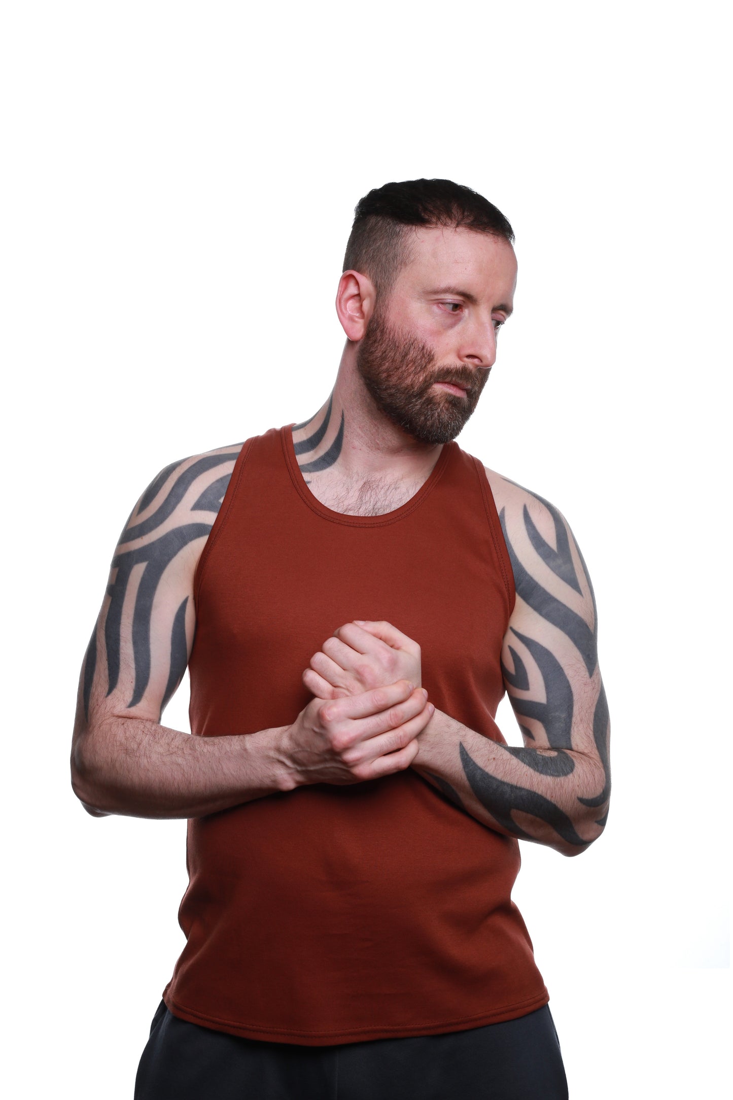 Blank Vest - Rust