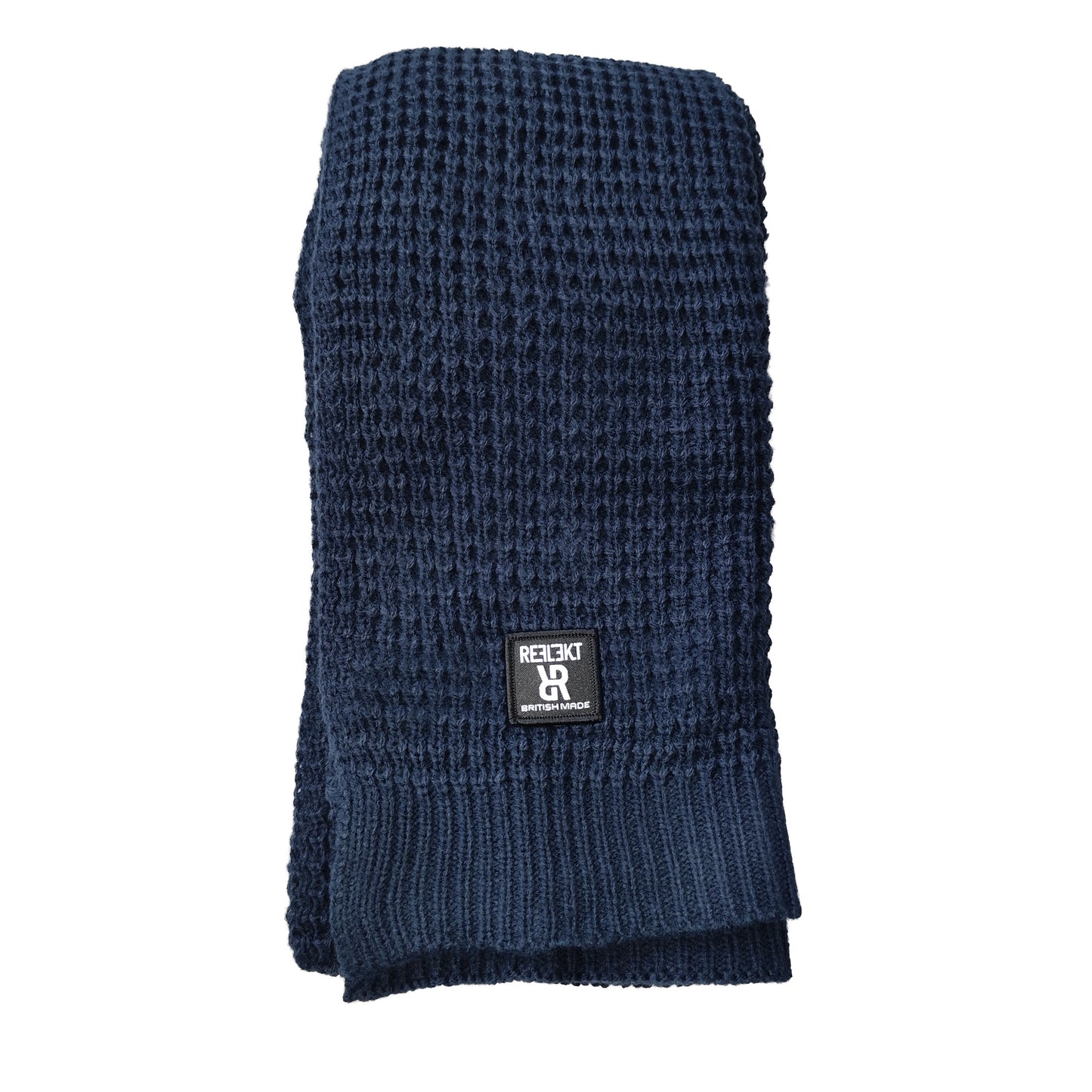 Waffle Scarf - Navy