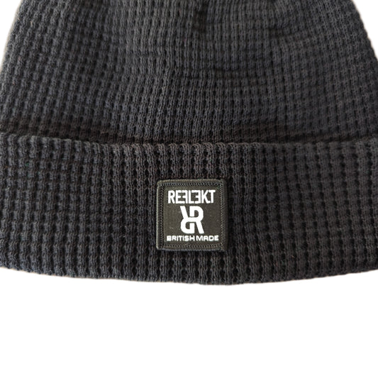 Waffle Beanie - Black