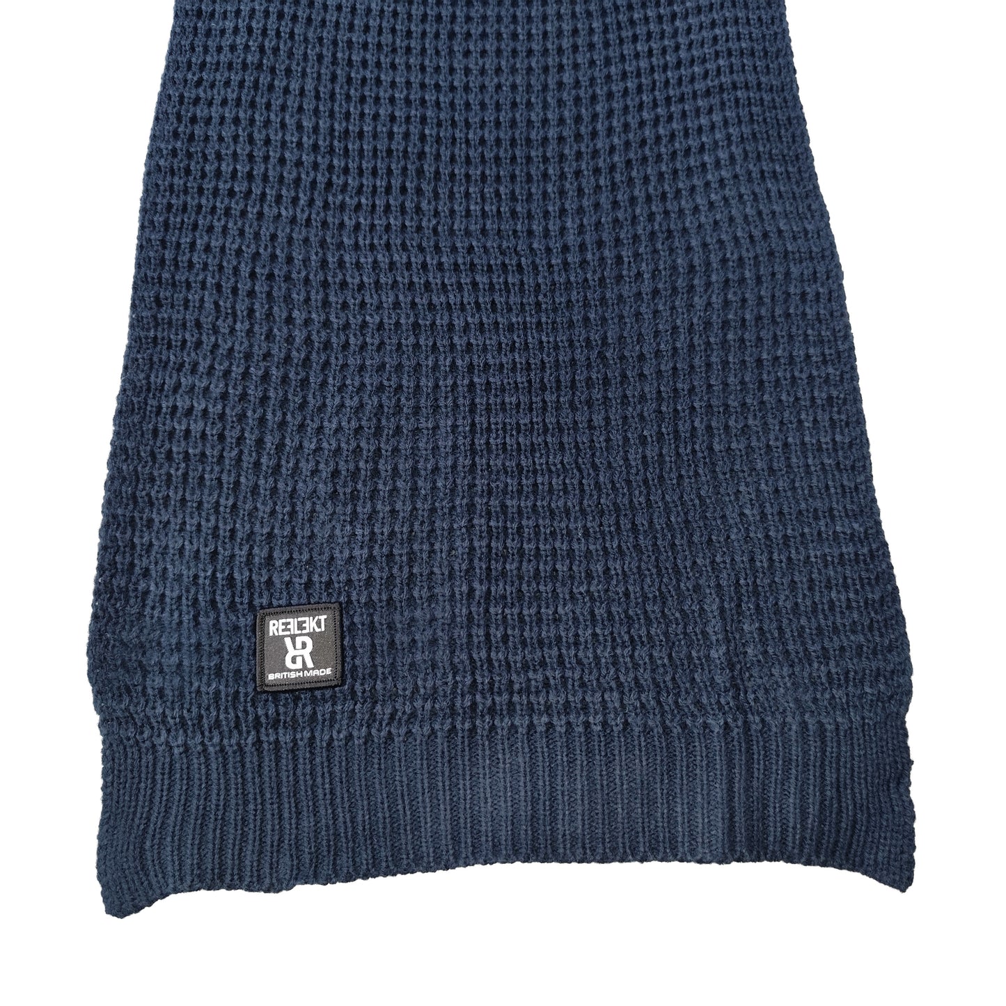 Waffle Scarf - Navy