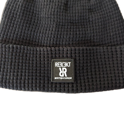 Waffle Beanie - Black