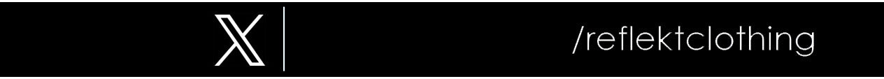 X logo on a black background